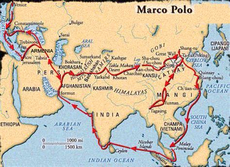 Marco Polo - Route Map