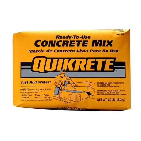 Quikrete Concrete Mix Bag 80 lb. | Stine Home + Yard : The Family You Can Build Around™