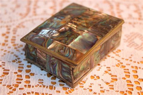 abalone jewelry box. | Decorative boxes, Abalone jewelry, Gifts