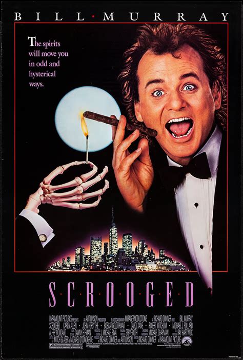 Scrooged (1988) movie poster - Fonts In Use