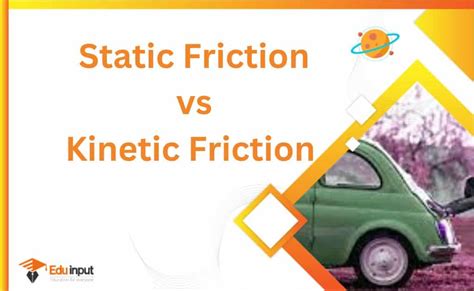 Difference Between Kinetic Friction and Static Friction