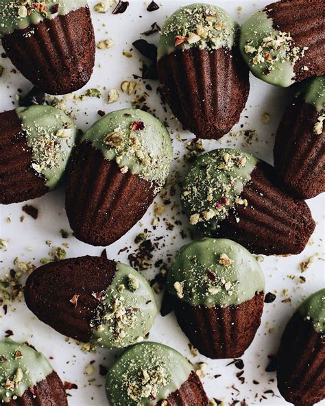 Matcha Dipped Chocolate Madeleines Recipe | The Feedfeed
