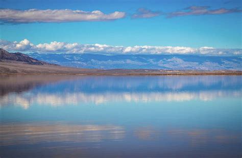 Rare 10-mile-long lake forms in Death Valley after heavy rains and flooding