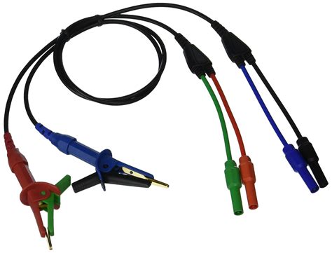 Extech 380565 Test Leads with Kelvin Clips for Milliohm Meter Model ...