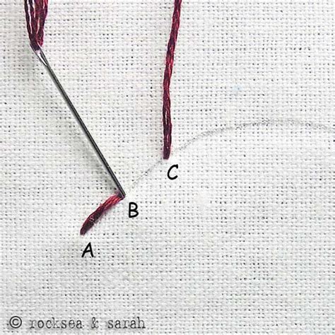 How to do the Back Stitch - Sarah's Hand Embroidery Tutorials