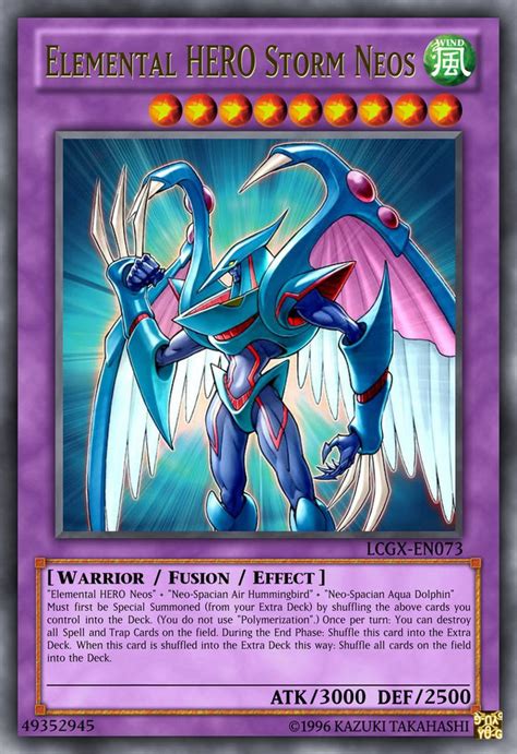 Elemental HERO Storm Neos by CrimsonTerror13 on DeviantArt | Custom yugioh cards, Monster cards ...