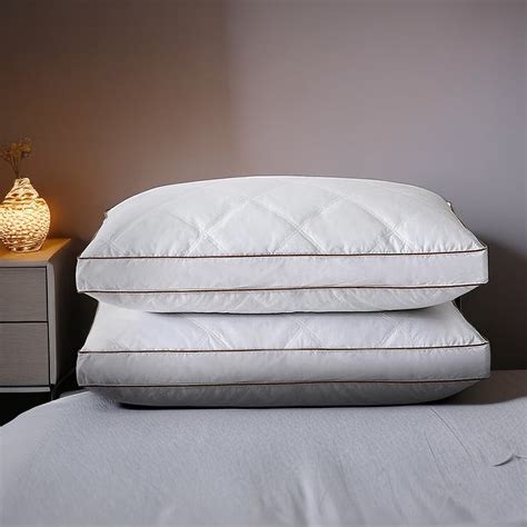 Unikome King Size Goose Down Pillows Set of 2, Firm Cotton Shell, Gusseted and Quilted - Walmart.com