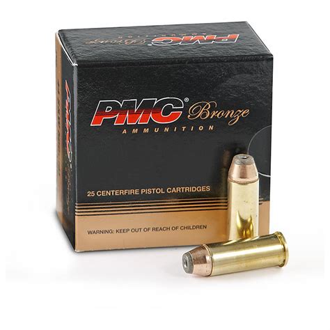 PMC Bronze, .44 Remington Magnum, JHP, 180 Grain, 25 Rounds - 51665, .44 Remington Magnum Ammo ...