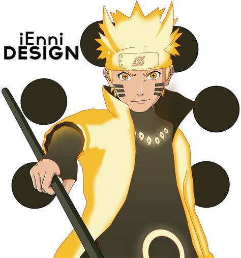 Naruto Shippuden: Naruto Uzumaki (Six Paths Mode) by iEnniDESIGN on ...