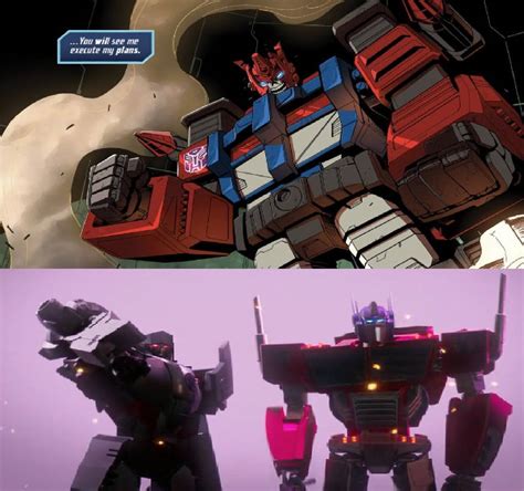 Megatron and Optimus Prime vs Ultra Magnus (SG) by MnstrFrc on DeviantArt