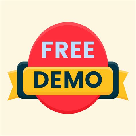 free demo badge label clipart 25939218 Vector Art at Vecteezy