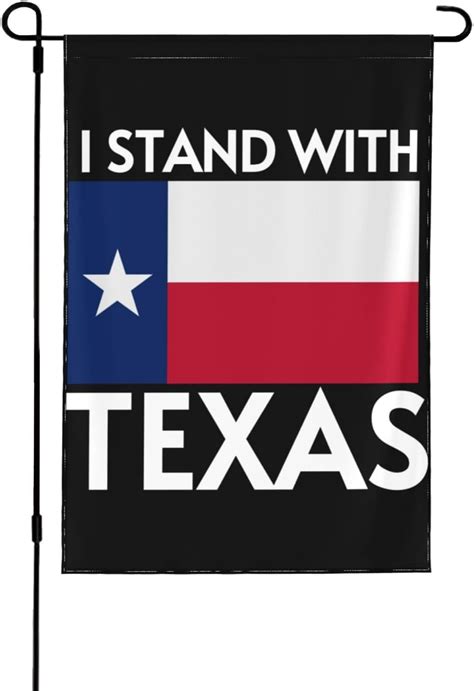 Amazon.com : 12x18 I Stand With Texas Garden Flag Double Sided Dont Mess With Tx Yard Flag We ...