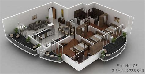 30 Modern 3D Floor Plans Help You To Make Your Dream Home | Engineering Discoveries