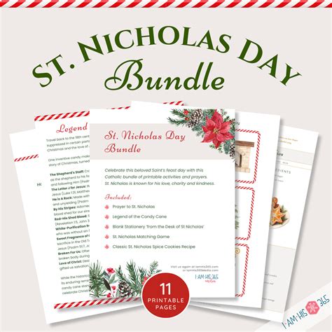 St Nicholas Day Printable Bundle | Printable Catholic Prayers ...