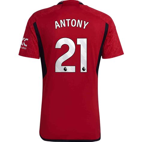 2023/24 Nike Antony Manchester United Home Jersey - SoccerPro