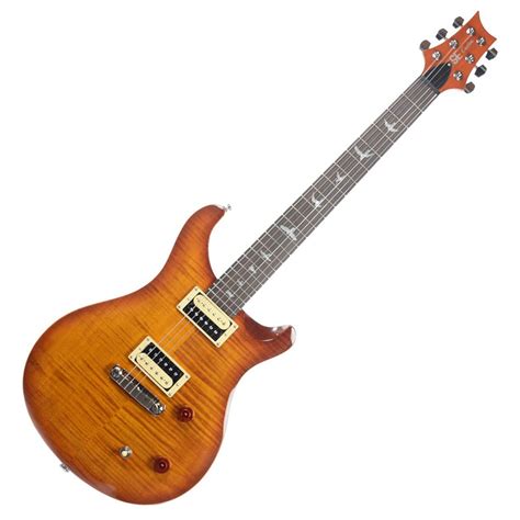 PRS SE Custom 22 Flame Maple Guitar, VS+ PRS Gigbag - Ex Demo at Gear4music