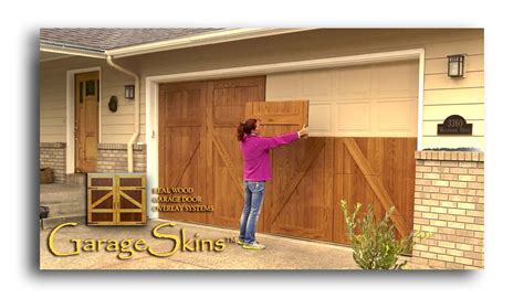 What are GarageSkins™ real wood garage door overlays?