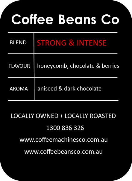 Strong & Intense Coffee Beans – 1kg | Coffee Machines Co