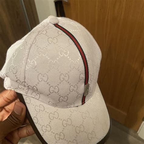 Gucci Men's White Hat | Depop