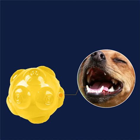 Pet Dog toy ball Vocal TPE Toy 8x8 cm Molars Solid Ball Irregular Bouncing Ball Pet Supply Teeth ...