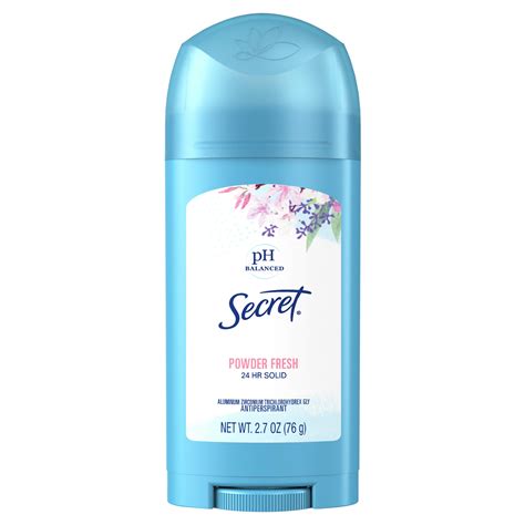 Secret Wide Solid Antiperspirant Deodorant, Powder Fresh, 2.7 oz - Walmart.com