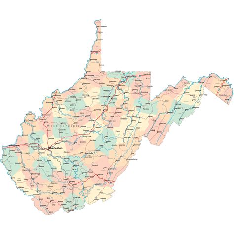 West Virginia Road Map - WV Road Map - West Virginia Highway Map