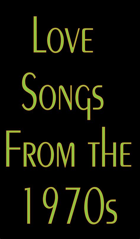 Love Songs From the 70s | Love songs, Songs, Popular music videos