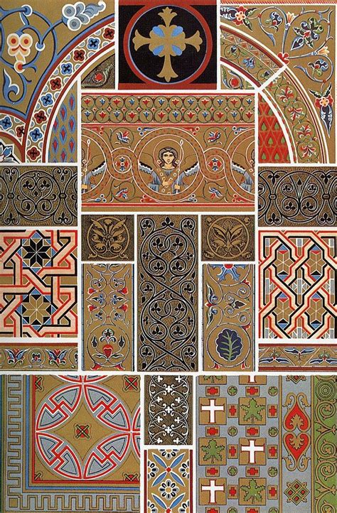 Islamic art pattern, Middle ages art, Chromolithograph