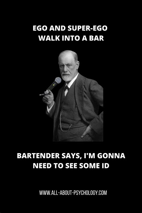 Sigmund Freud Telling a psychology joke! Psychology Puns, Psychology ...