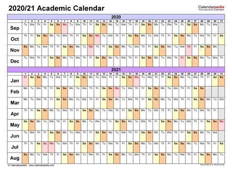 academic calendars 2020 2021 free printable excel templates – Calendar Template 2023