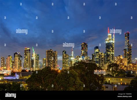 Melbourne City Skyline Stock Photo - Alamy