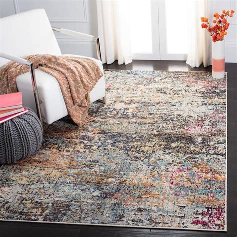 Safavieh Madison Baie 9 x 12 Gray/Multi Abstract Area Rug in the Rugs department at Lowes.com