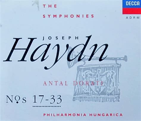 Haydn, Dorati, Philharmonia Hungarica - Joseph Haydn: Symphonies Nos. 17-33 - Amazon.com Music