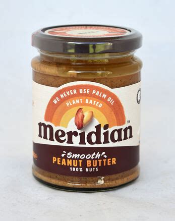 Meridian Smooth Peanut Butter 280g - Here's Health