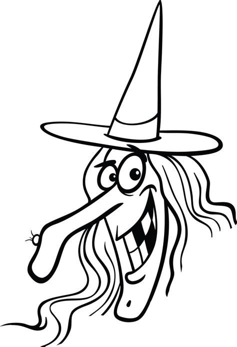 FREE Printable Halloween Witch Coloring Page for Kids #2 – SupplyMe