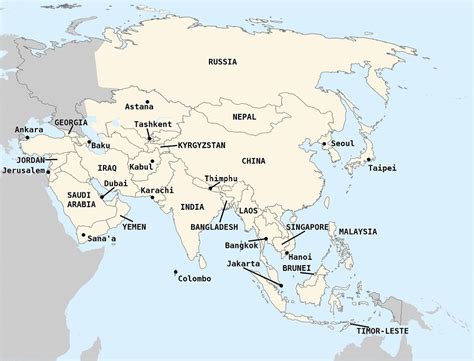 Fix the Asia Map Quiz