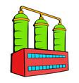 Oil refinery or chemical plant icon icon cartoon Vector Image