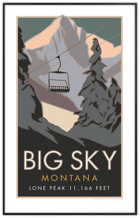 Big Sky, Montana - Poster - Travel Posters