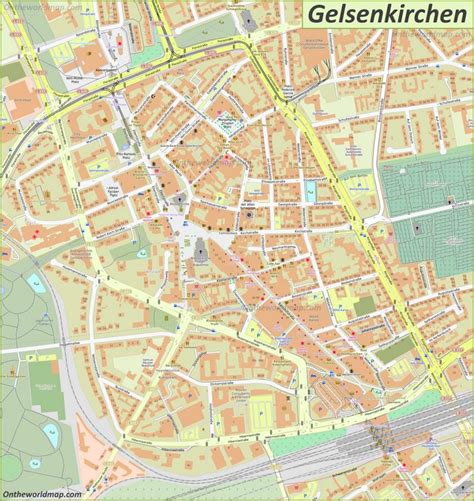 Gelsenkirchen Map | Germany | Maps of Gelsenkirchen