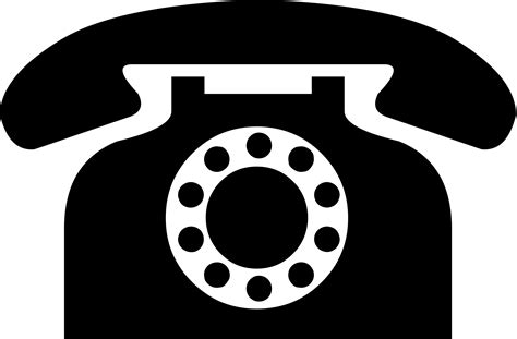 Vintage Black Phone Icon transparent PNG - StickPNG | Phone icon, Black ...