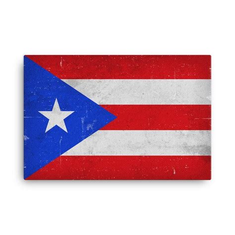 "Show off your Puerto Rican pride with our Puerto Rico flag canvas art ...