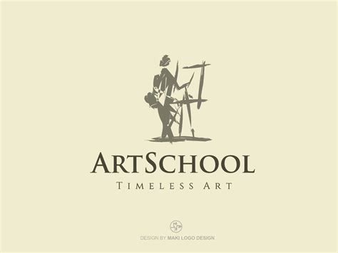 Art School Logo by Maki Sketch Logo Design on Dribbble