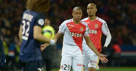 Monaco's Kylian Mbappe during the French First League soccer match ...