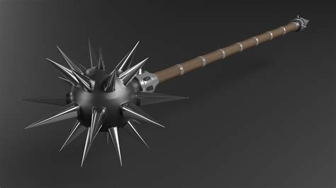Spiky mace weapon 3D model | CGTrader