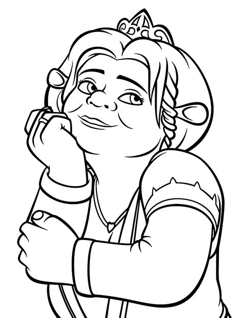 Princess Fiona coloring pages for kids, printable free | Time toooo Relax | Coloring pages for ...