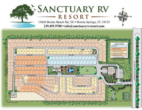 Sanctuary RV Resort | Bonita Springs RV Park | Resort Map