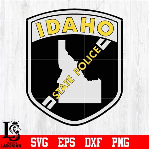 Badge Idaho state Police svg eps dxf png file , Digital down - Inspire ...