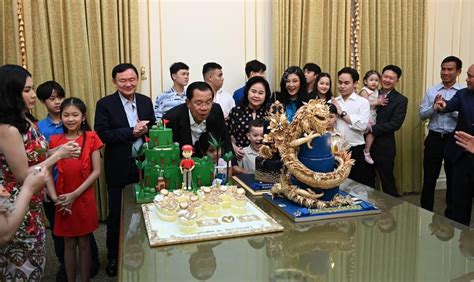 Thaksin Shinawatra and Yingluck Shinawatra and Hun Sen’s birthday party ...