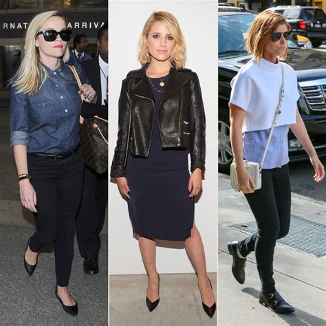 How to Wear Black and Blue Celebrity Style | POPSUGAR Fashion