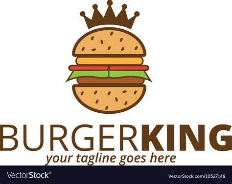 Burger king logo Royalty Free Vector Image - VectorStock